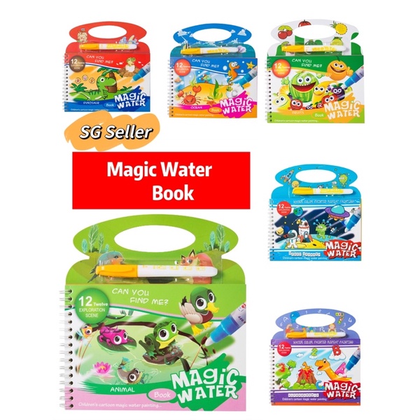 Kids Magic Water Coloring Colouring Book Magic Water Drawing Book Goodie Bag Ideal