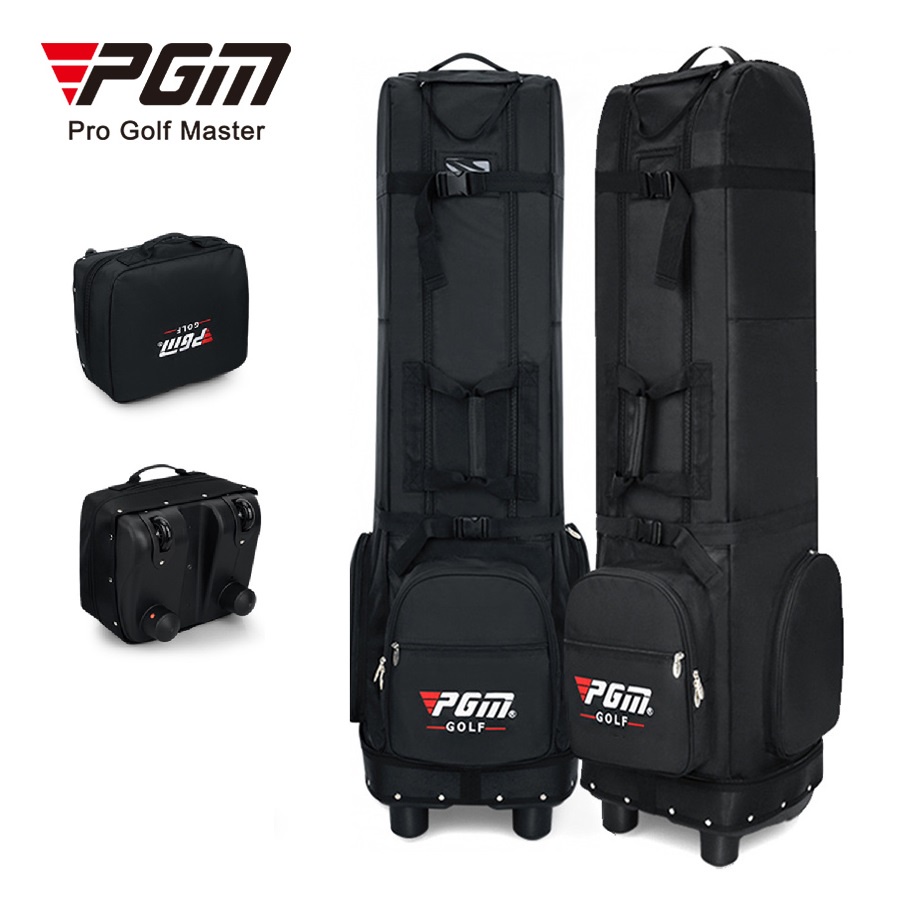 PGM durable foldable thickened black waterproof golf travel bag cover