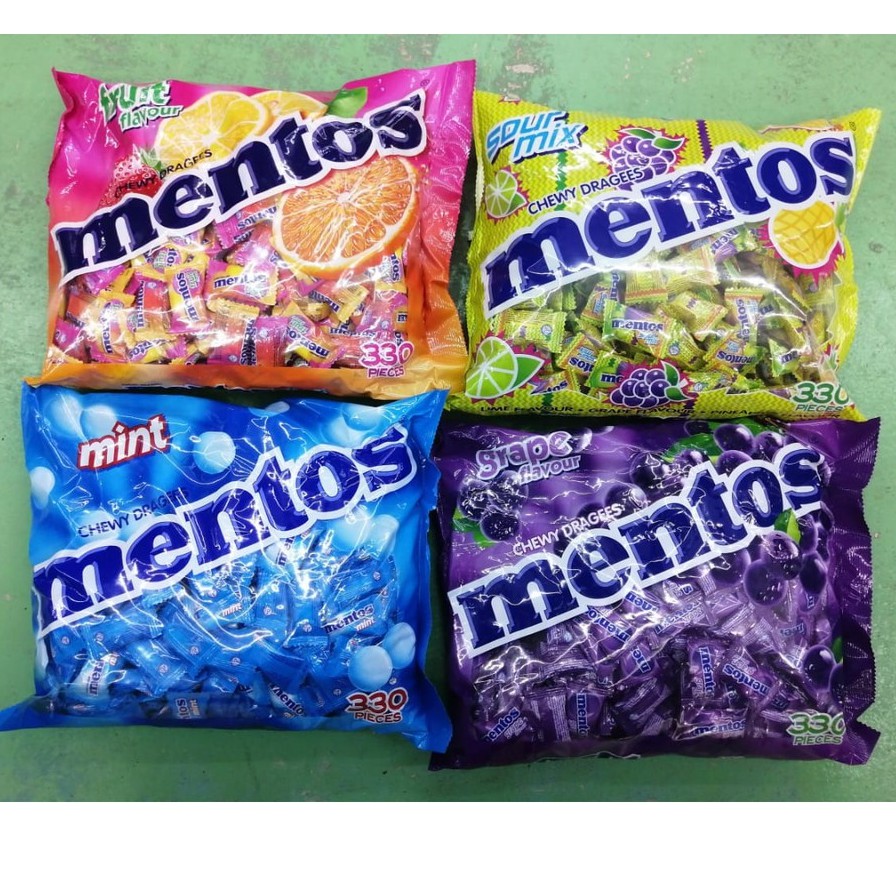 MENTOS CHEWY DRAGEES ASSORTED FLAVOUR 20BIJI/set | Shopee Singapore