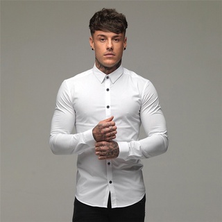 EASY CARE STRETCH SLIM FIT SHIRT (REGULAR COLLAR)