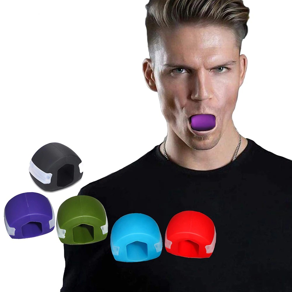 Muscle Jawline Exerciser, Bite Muscle Ball, Silicone Jaw Trainer