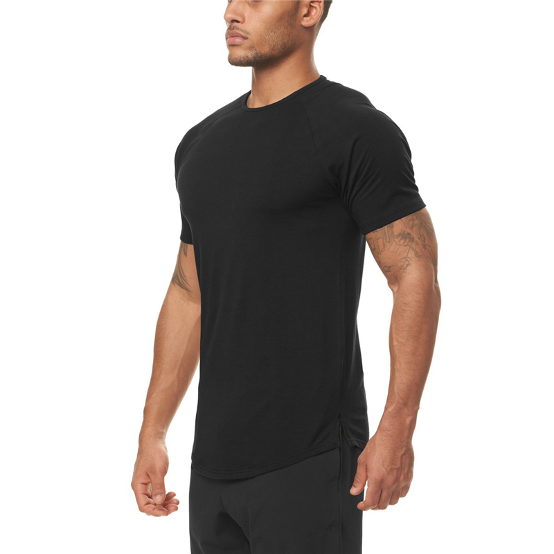 Men's Slim Fit T Shirt Elasticity Tight Gym Clothing Fitness Sportswear Short Sleeve T-shirt Quick Dry Bodybuilding Tee Shirt