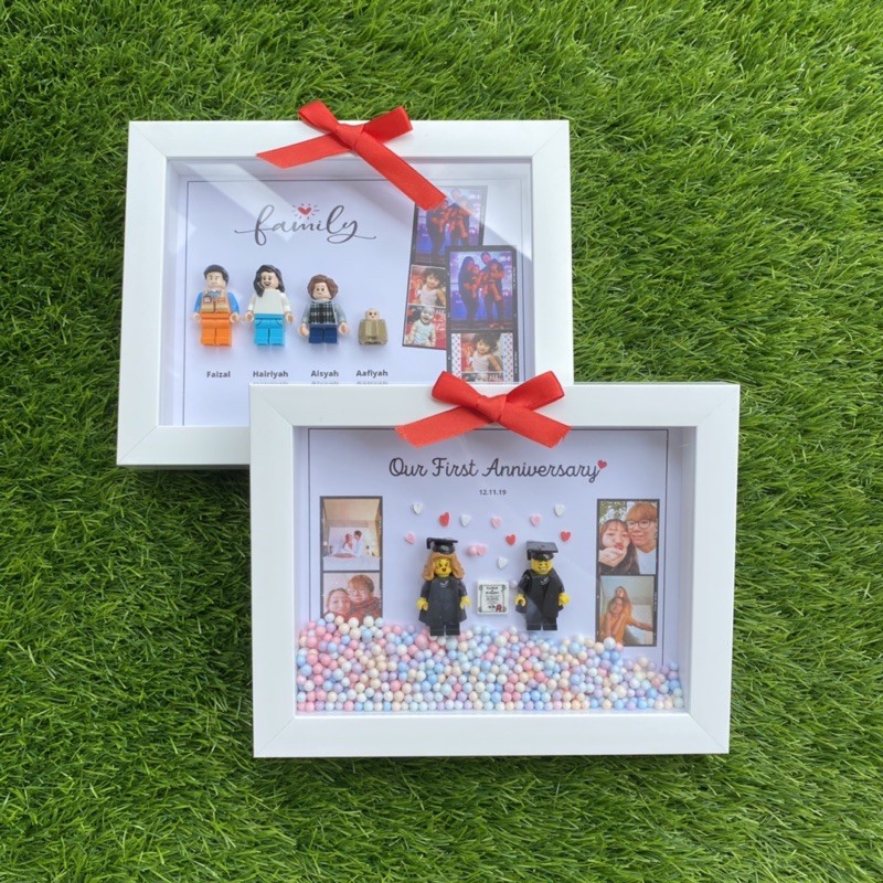 [SGSELLER] MINI FIGURE FRAME|FAMILY| SHADOW BOX | ANNIVERSARY ...