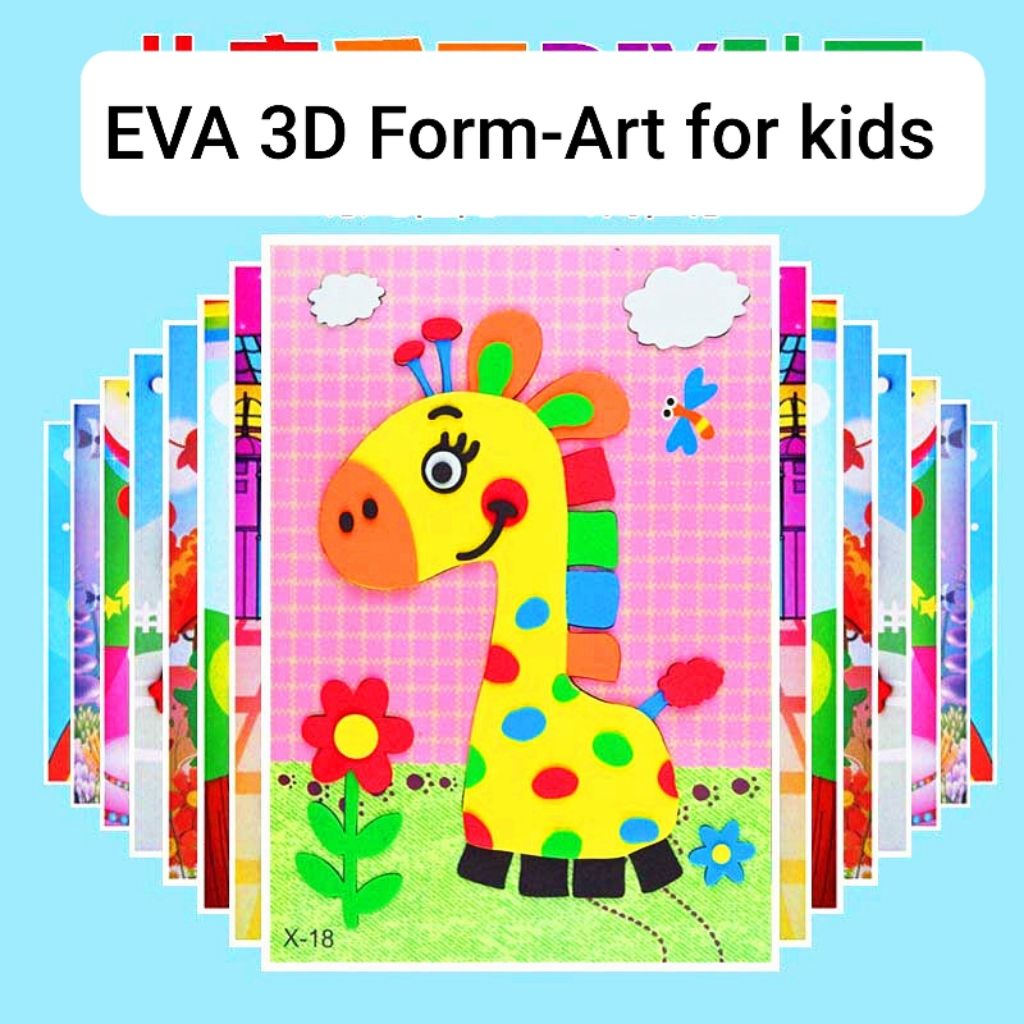 ? EVA 3D Mini Foam Art kids goodie bag children bag gift stickers art and craft stay home activity