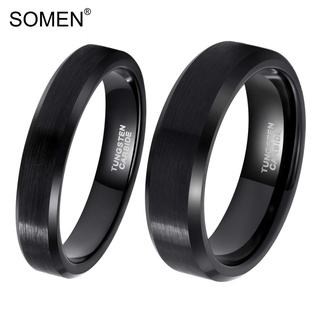 King Will 8mm Tungsten Carbide Ring for Men Silver/Gold/Black Wedding Band  Matte Brushed Polish Finish: Buy Online at Best Price in UAE 