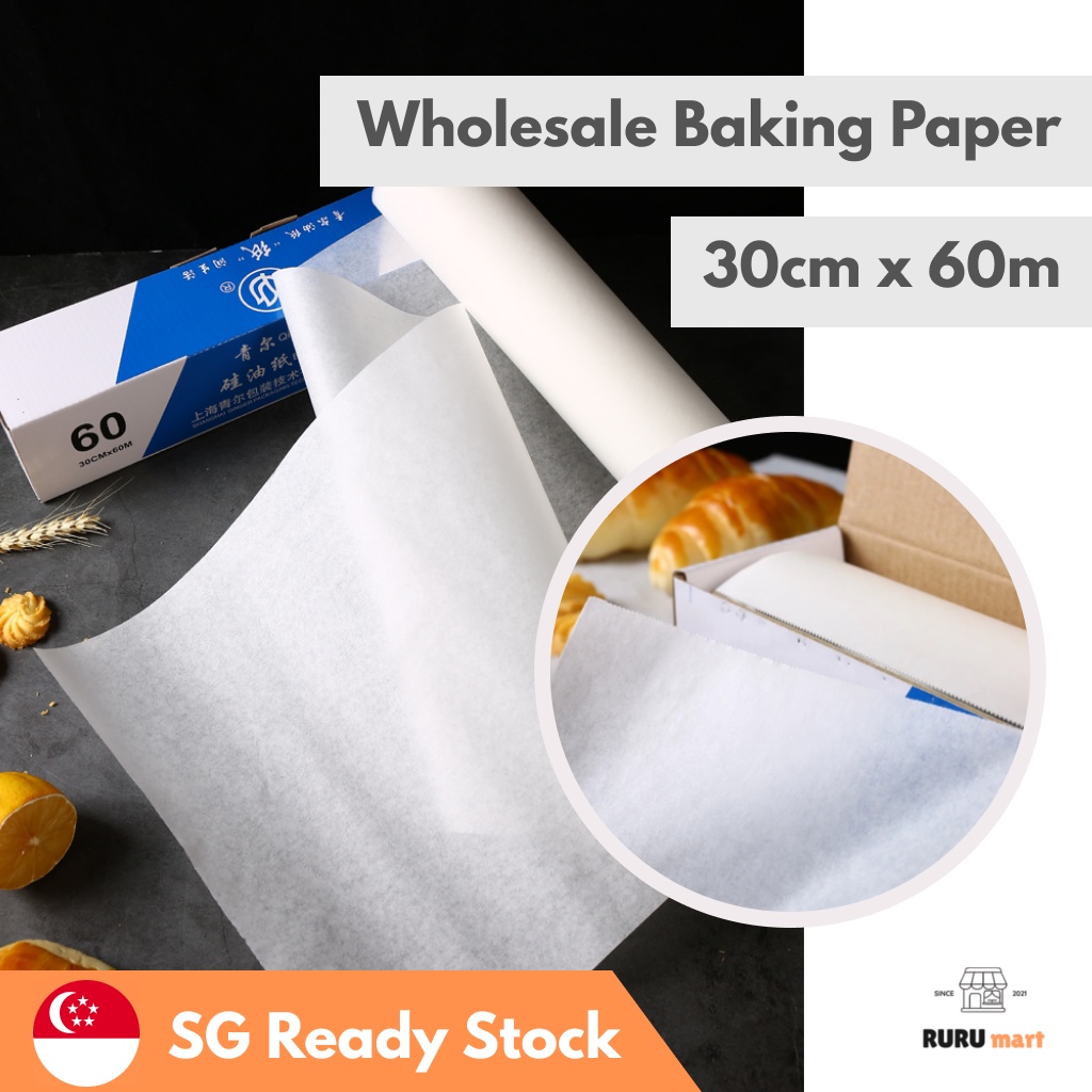 Rurumart 60m wholesale baking paper high quality non stick parchment