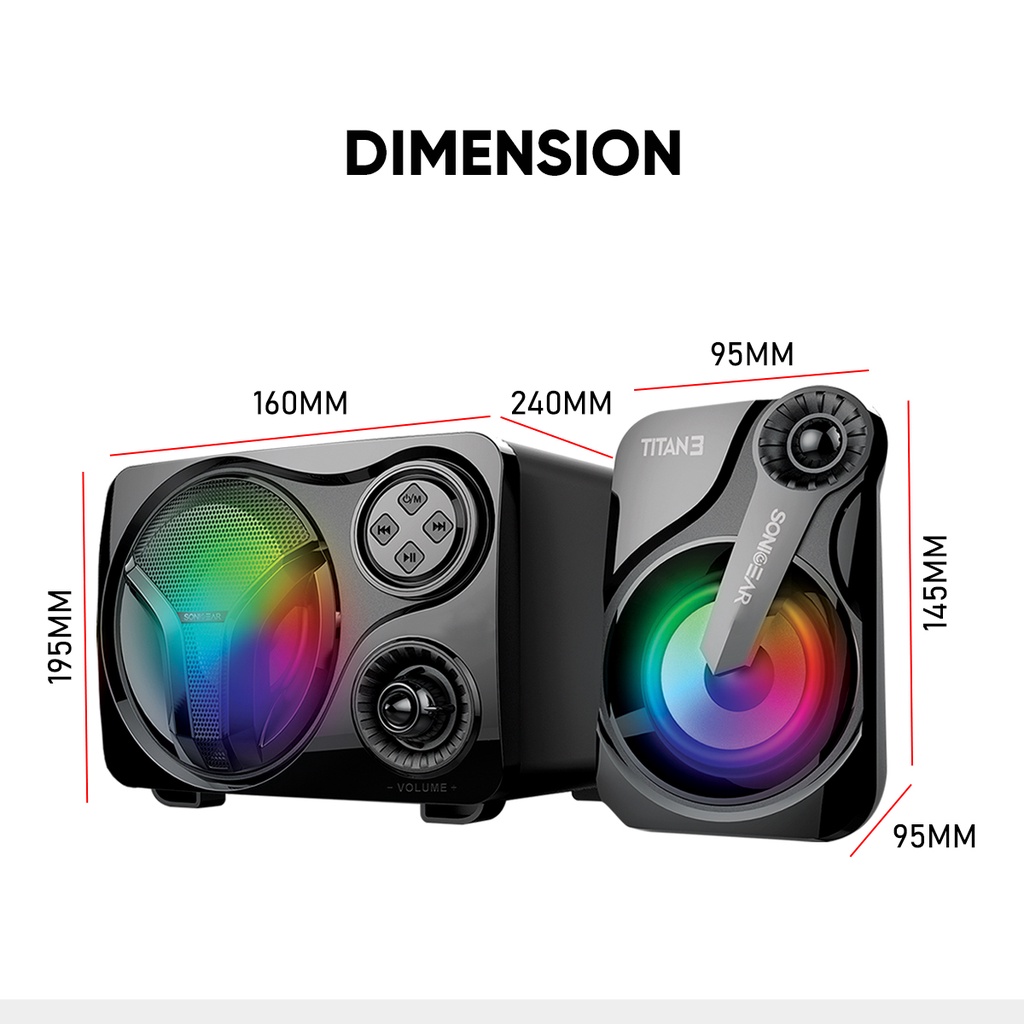 SonicGear Titan BTMI USB Bluetooth Portable Music Synchronized