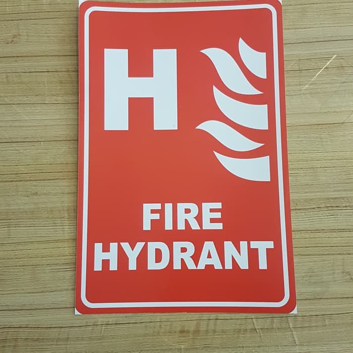 FIRE HYDRANT SIGN LABEL STICKER K3 RAMBU | Shopee Singapore