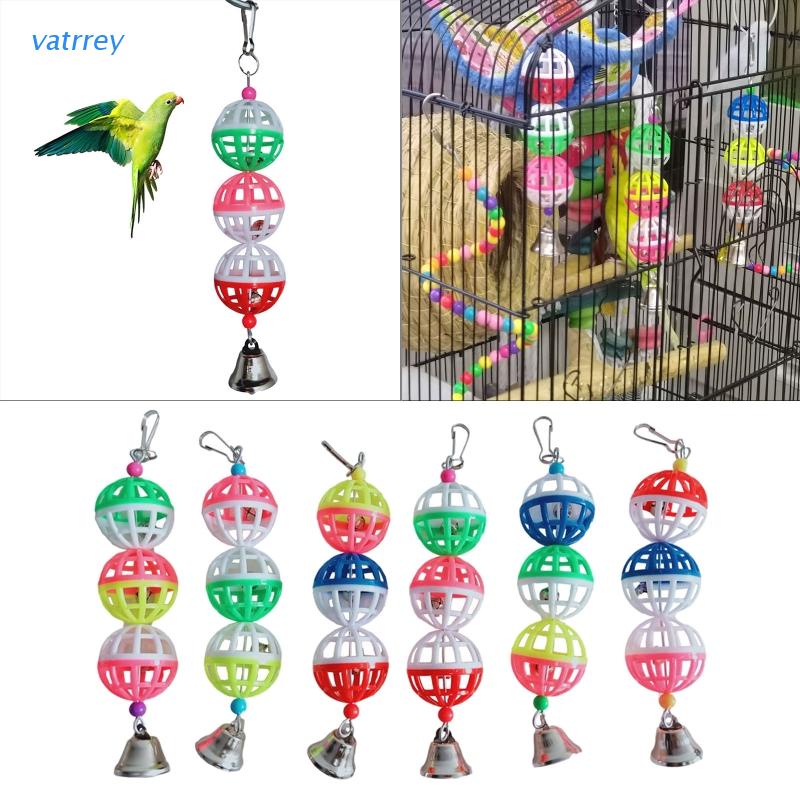 VA Climbing Cute Random Color Budgie Cockatiel Swing Chew Bell Ball Cage Accessories Lovebird Parrot Toy Macaw Pet Bird Shopee Singapore