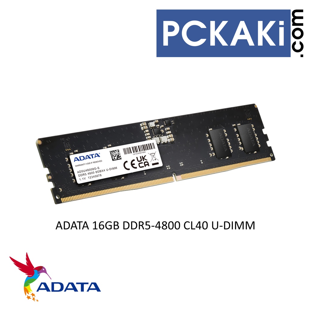 ADATA 16GB DDR5 4800MHZ CL40 U DIMM PC5 38400 DDR5 DESKTOP RAM
