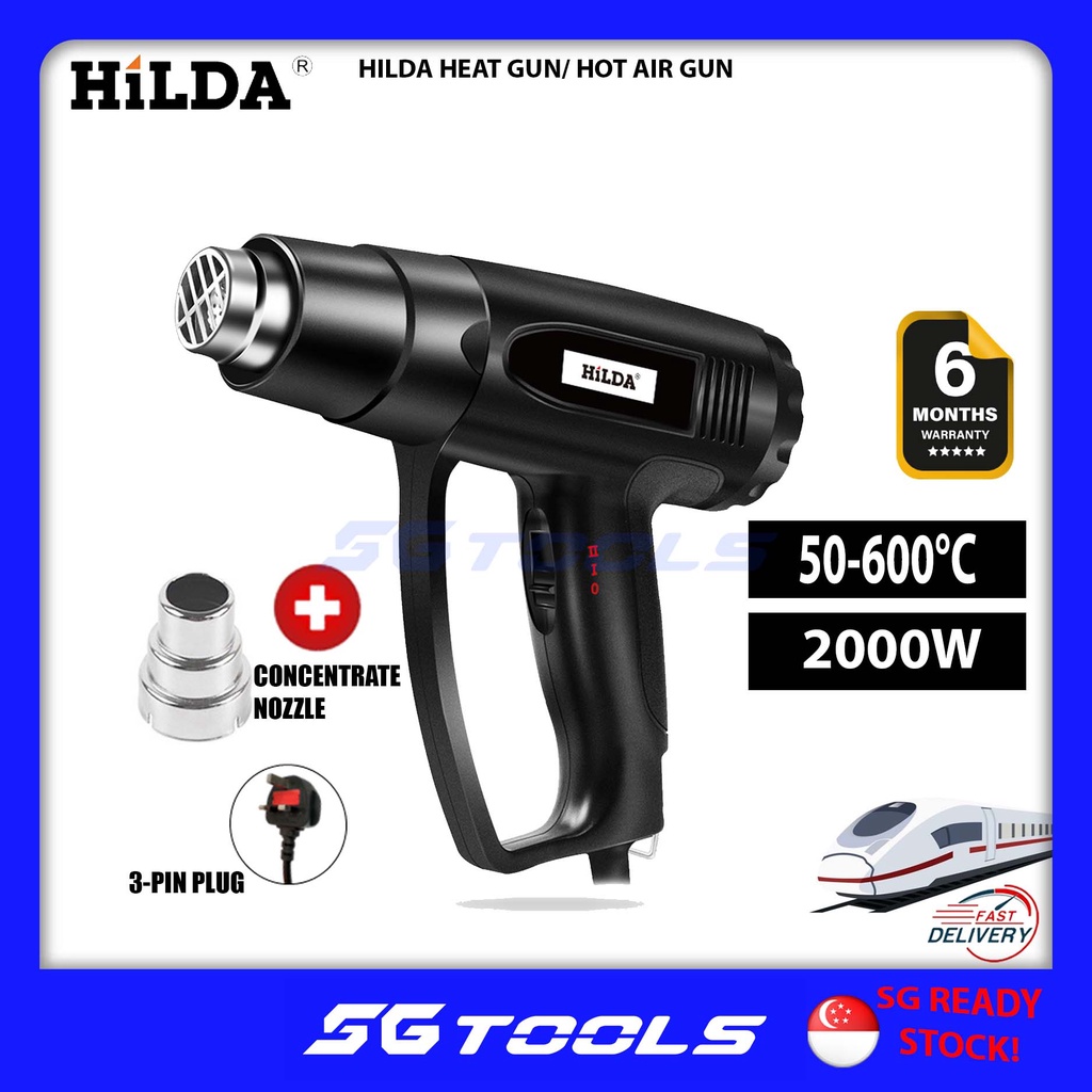 2000W HILDA ELECTRIC SEALING HEAT GUN WITH NOZZLE Shopee Singapore