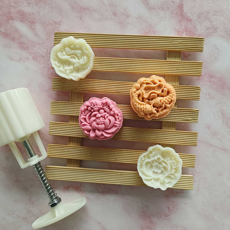 be> Mooncake Mold Cartoon Fish Lotus Shape DIY Baking Moulds for Mid ...