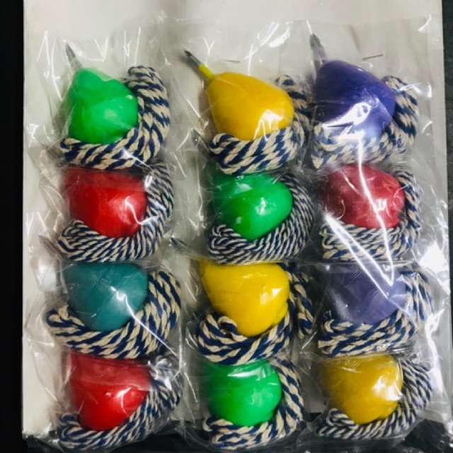 Gasing Tradisional Battling Tops Fun Games With Random Colours 12pcs ...
