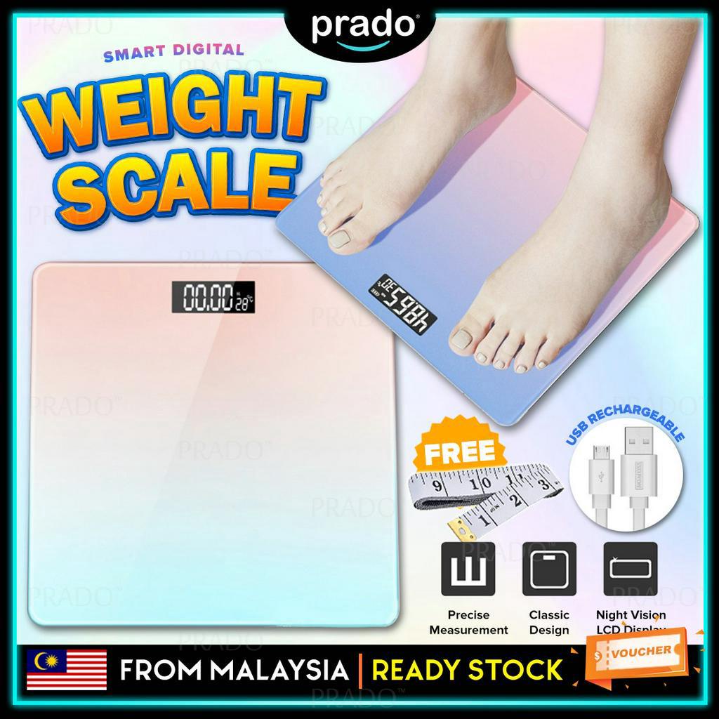 PRADO Digital Display Body Weight Scale Electronic Measuring USB ...