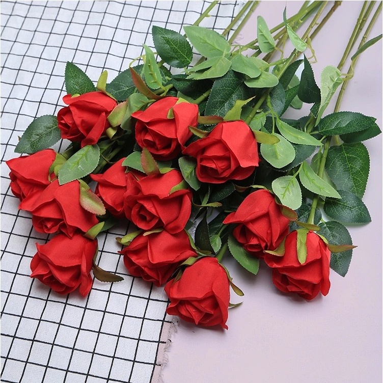Artificial Flowers Rose Flower for Wedding Home Decoration Valentine's