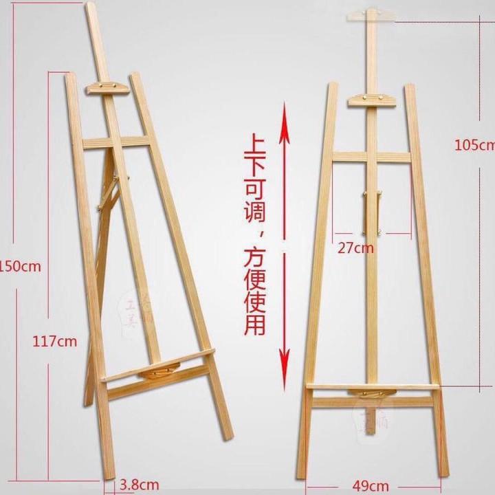 Premium Photo  Wooden easel stands on a stand against the