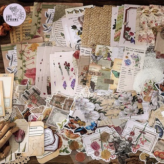 240 Piece Vintage Diary Scrapbooking Supplies Pack DIY Vintage Scrapbooking  Sticker Paper Kit for Collage Photo