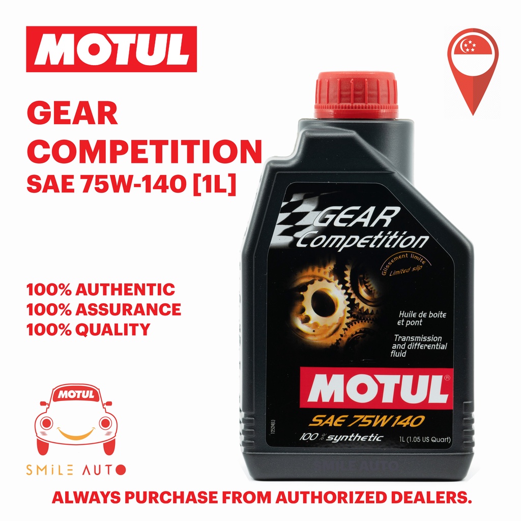 Motul Gear Competition 75W140 Synthetic Transmission & Differential Fluid – 2 X 1 Liter