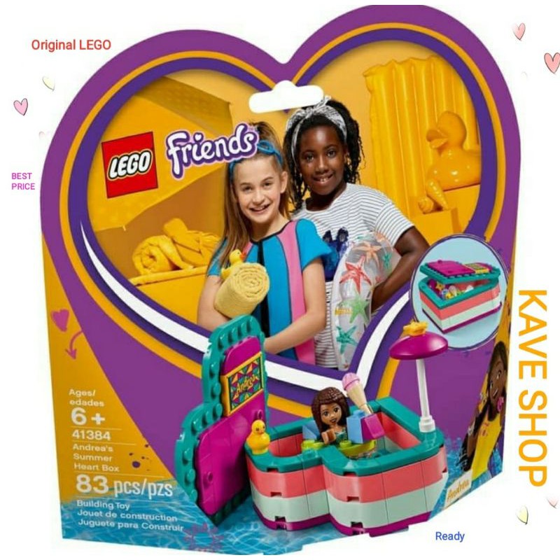 Lego 41384 Friends Andrea s Summer Heart Box Shopee Singapore