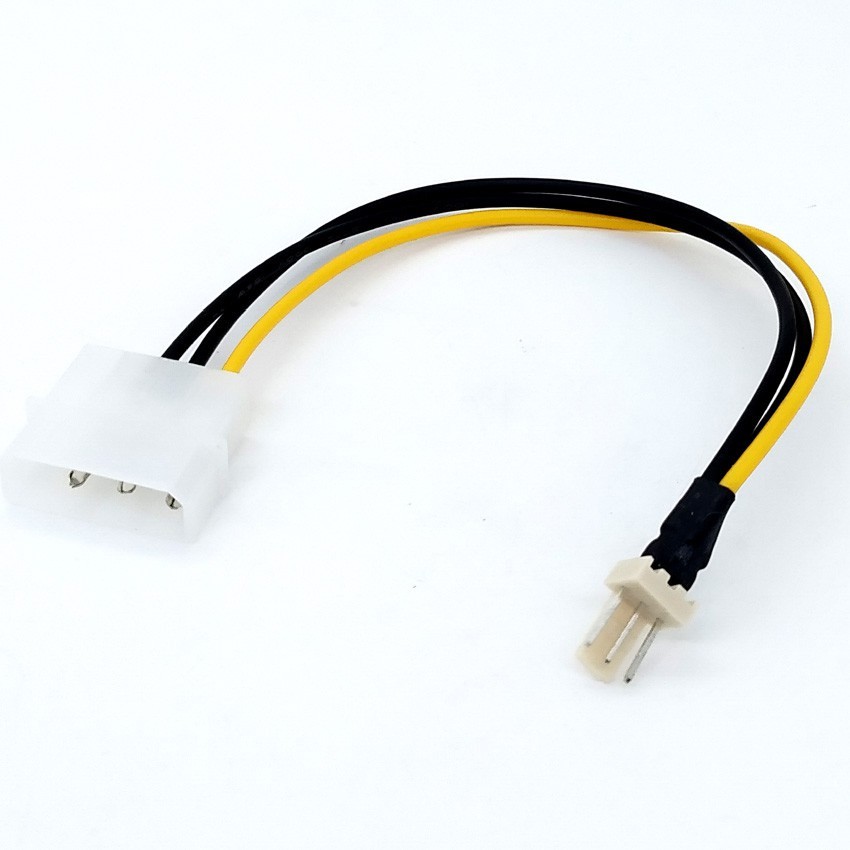 20CM Computer Fan IDE Molex Connector 4 Hole 3 Pin Male To 3 Pin Male ...