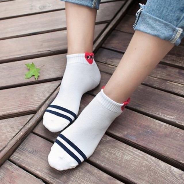 Comme des Garcons Heart Ankle Socks