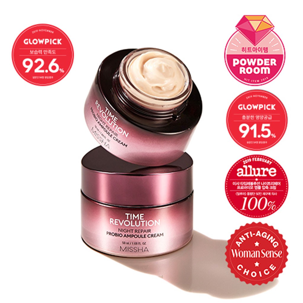 [MISSHA ] Time Revolution Night Repair Probio Ampoule Cream 50ml Shopee Singapore