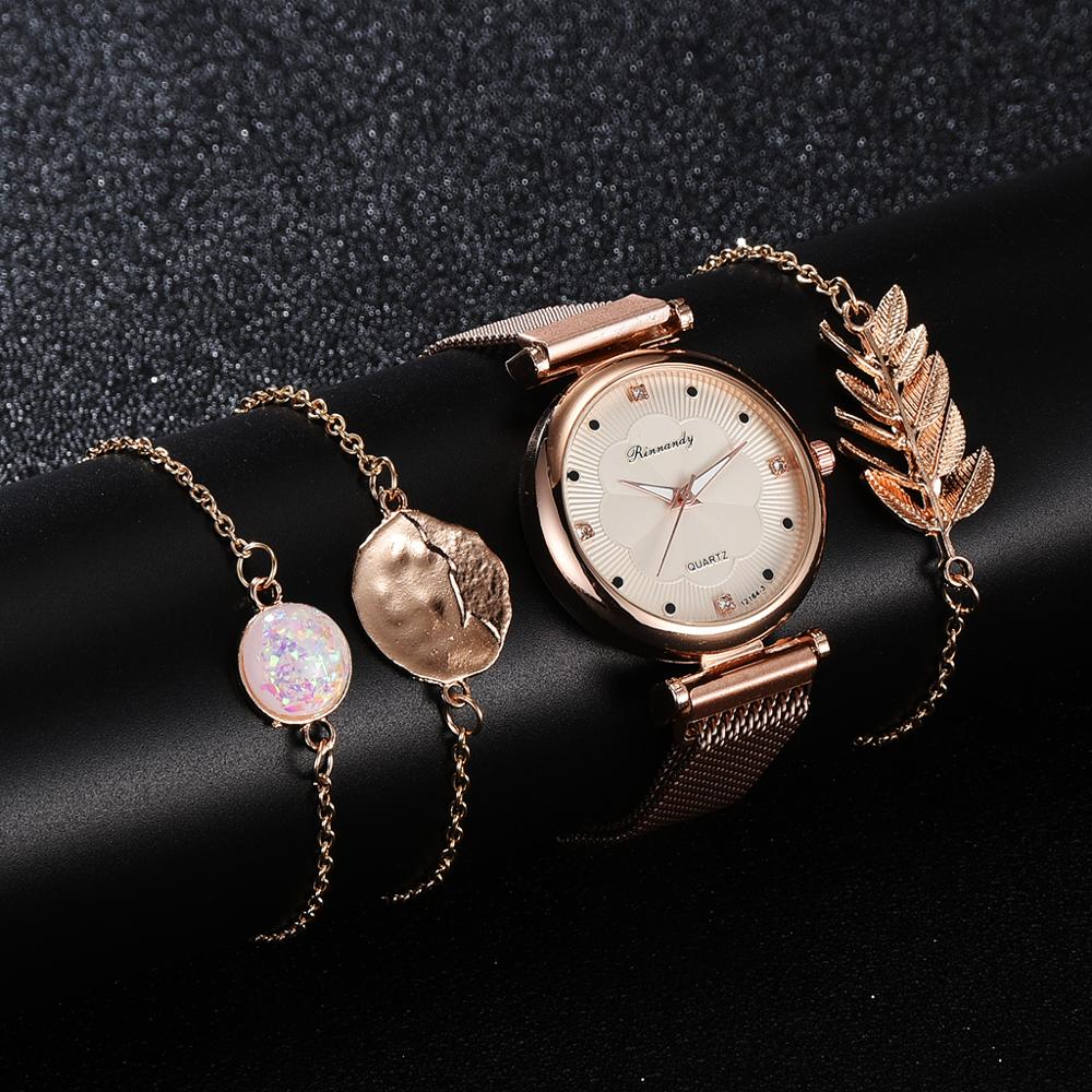 Gold bracelet sale watch for ladies