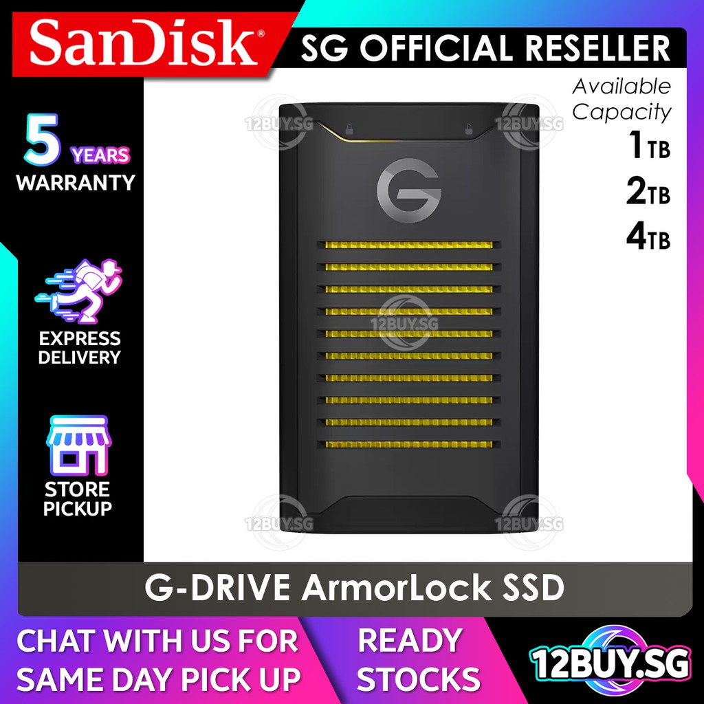 Disque SSD SanDisk Professional G-Drive ArmorLock