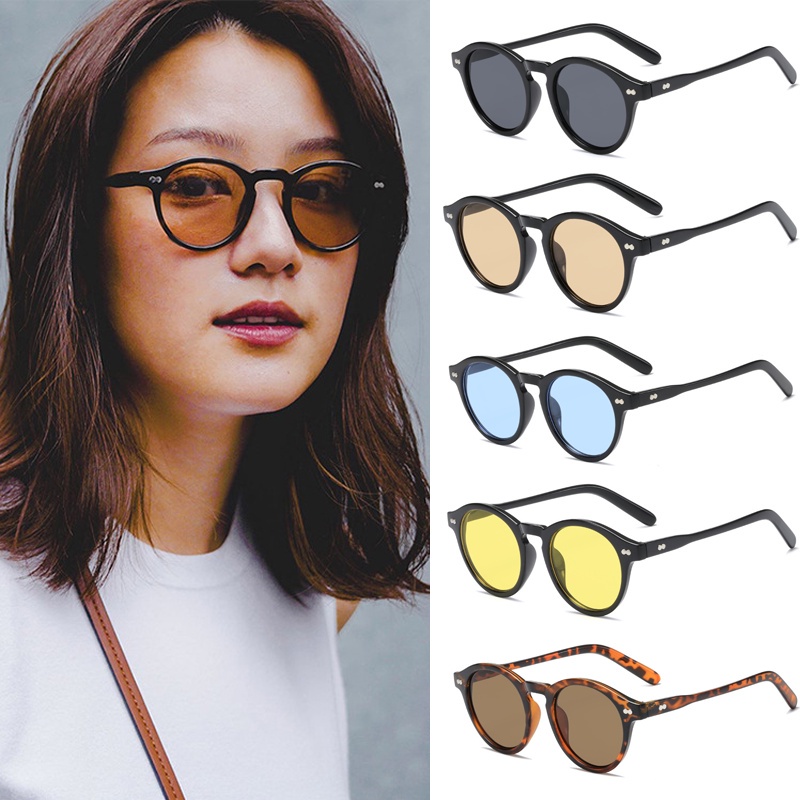 Fashion Small Frame Round Sunglasses New Vintage Women Green Popular Shades Glasses Lateest High 