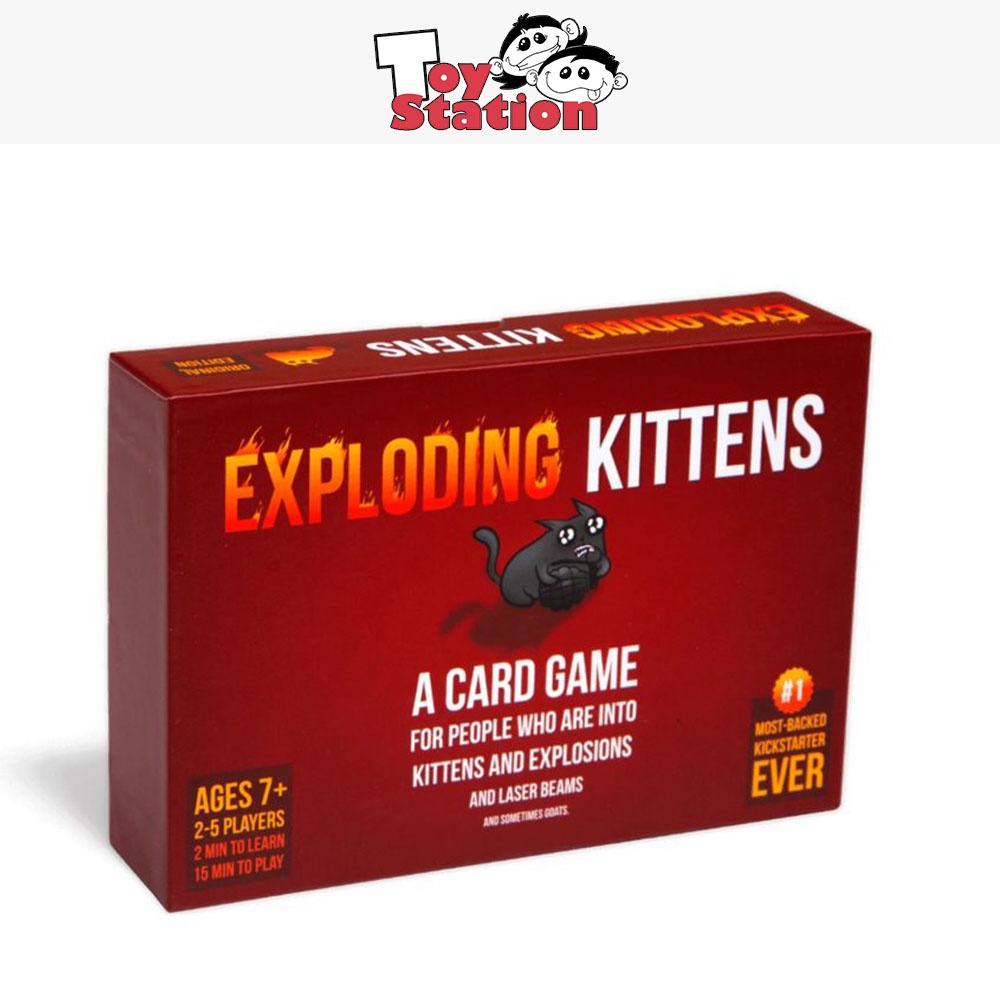 Authentic Exploding Kittens Original Edition Party Card Game | Shopee ...