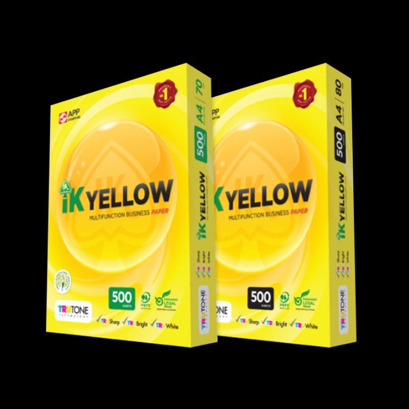 IK YELLOW Simili Paper A4 70gsm (500sheets/ream) | Shopee Singapore