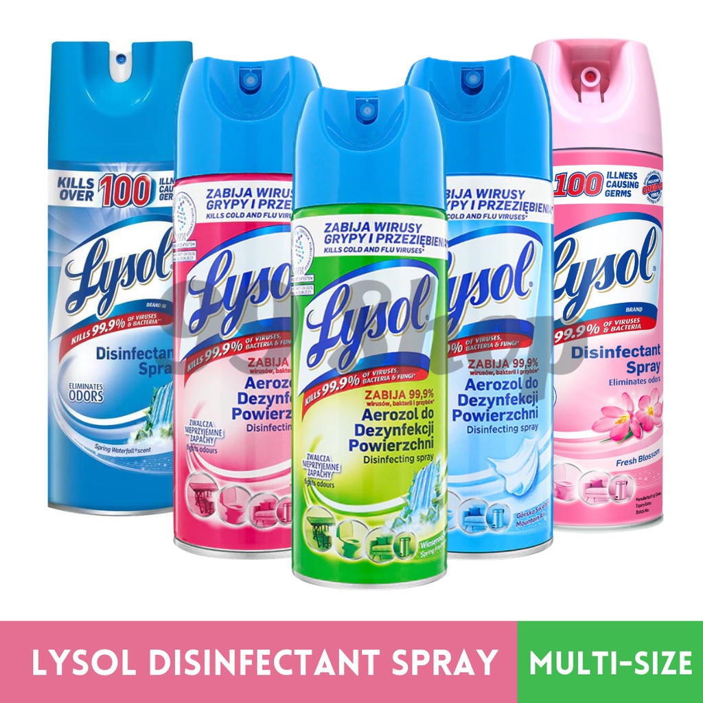 Lysol Disinfectant Spray with new Scent new available in big size 538g Shopee Singapore