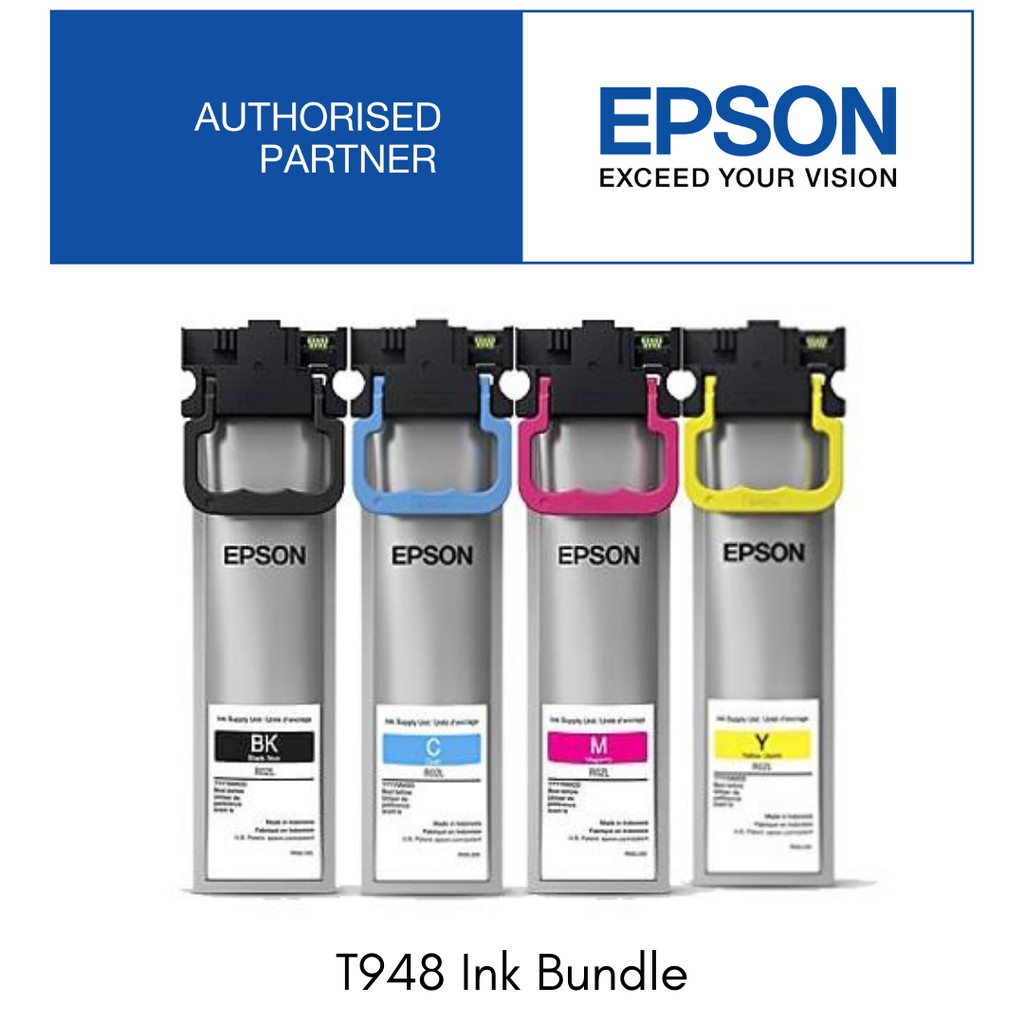 Epson T948 4 Colour Ink Bundle For WF-C5290 WF-C5790 WFC5290 WFC5790 ...