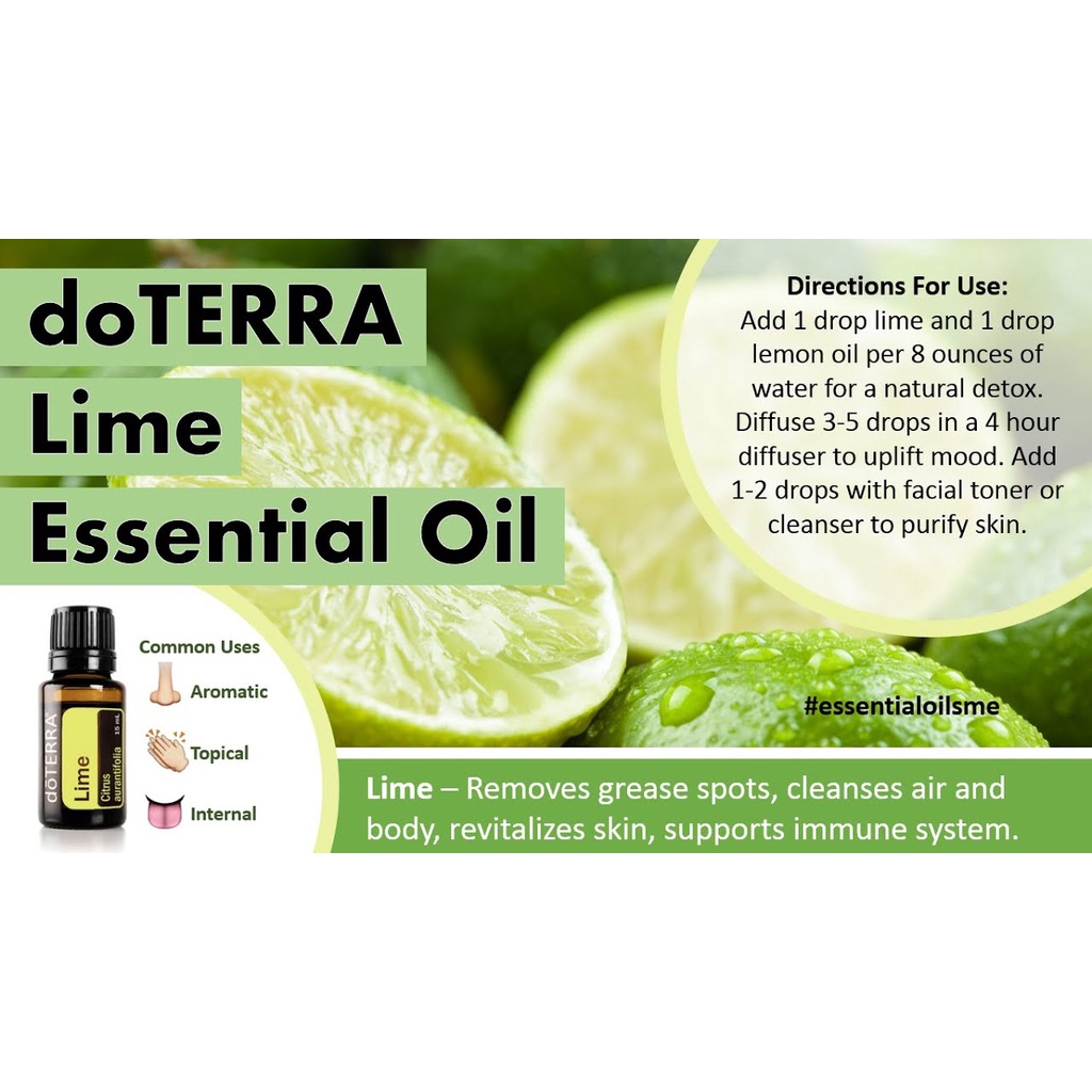 doTERRA ライム せこい エッセンシャルオイル ライム15mL