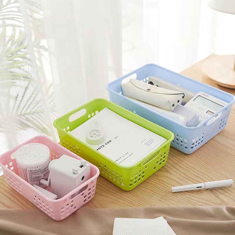 Desktop storage box basket small storage basket plastic kindergarten