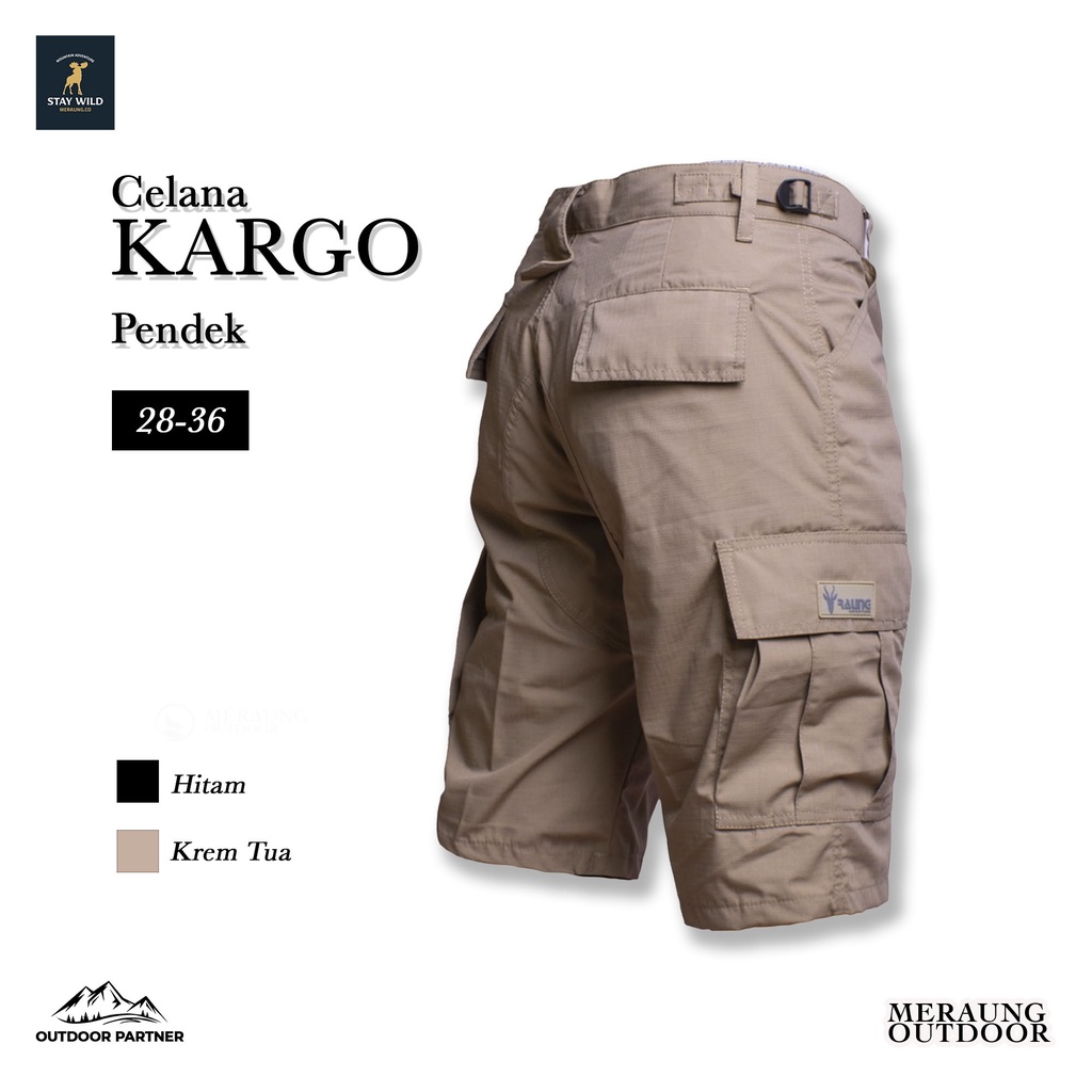 Meraung - Short Cargo Pants/Short PDL Pants Size 28-38 Premium Material ...
