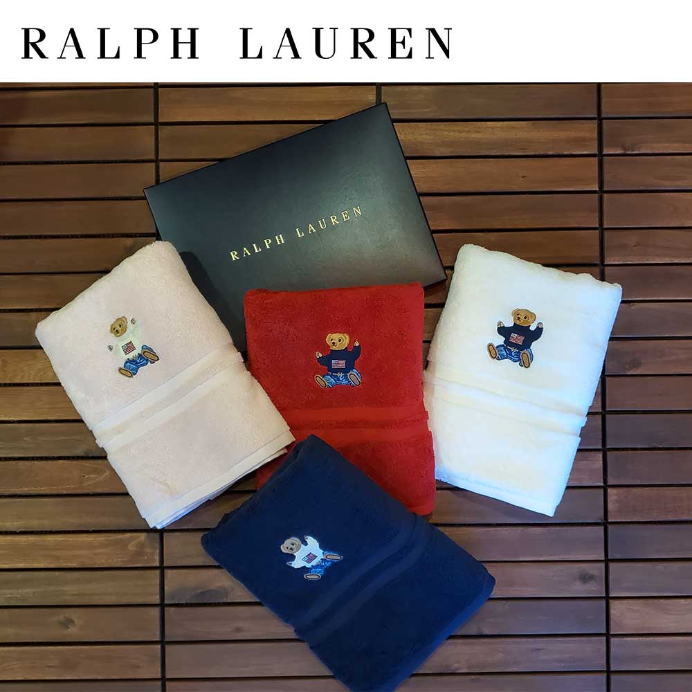 POLO RALPH LAUREN POLO BEAR BATHTOWEL 4COLOR CHRISTMAS PRESENT