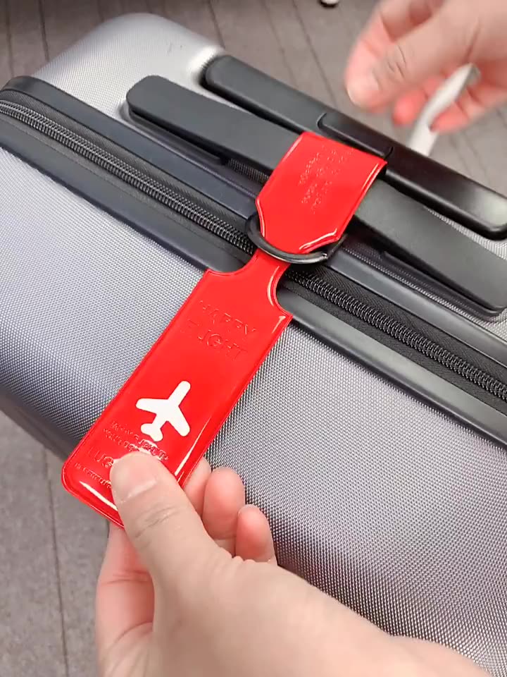 ROCOCODE PVC Luggage Tag, Boarding Pass Address Label Airplane Suitcase ...