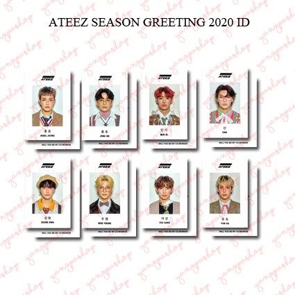 ATEEZ - ATEEZ 2020 season greeting photocard トレカ ATEEZ - ATEEZ 2020 season greeting photocard トレカ ATEEZ