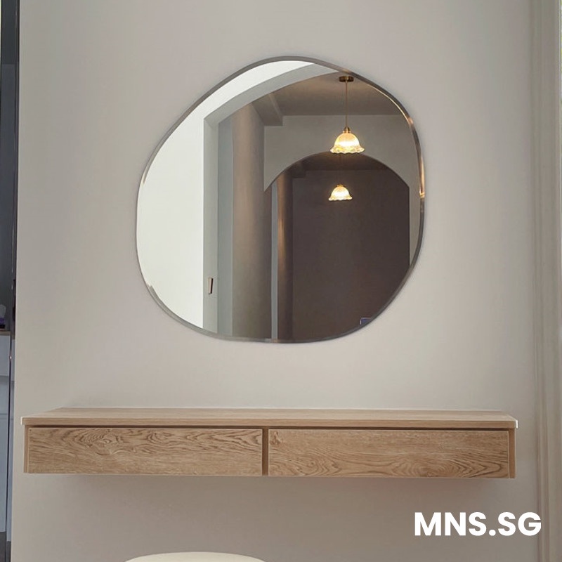 MNS Bathroom MirrorToilet MirrorCreative Wall PastingNo Punching