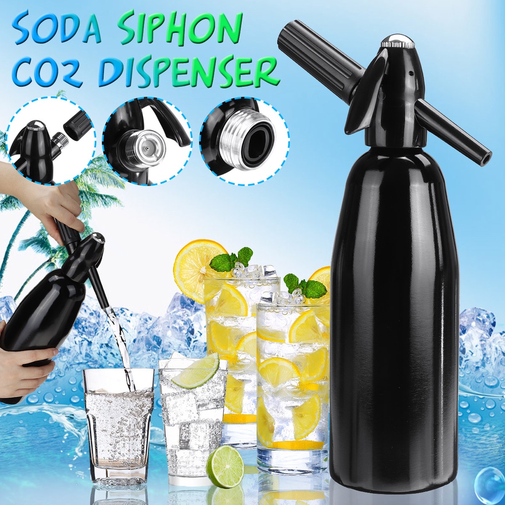 Soda Siphon CO2 Dispenser WATER Bubble Generator Cool Drink Cocktail