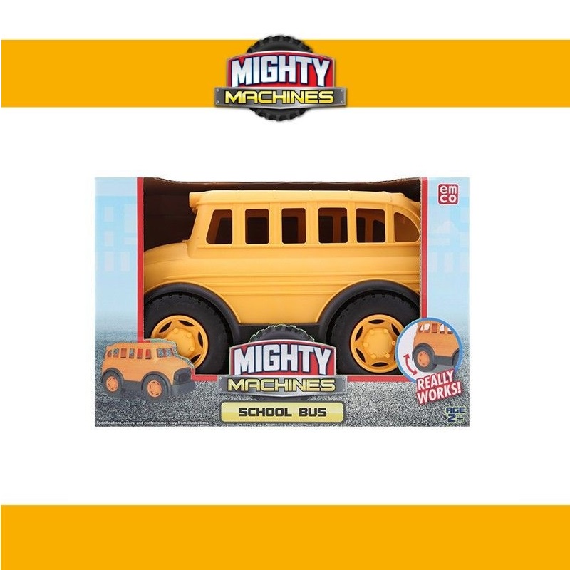 EMCO Mighty Machines Kids Vehicle Toys School Bus | Shopee Singapore