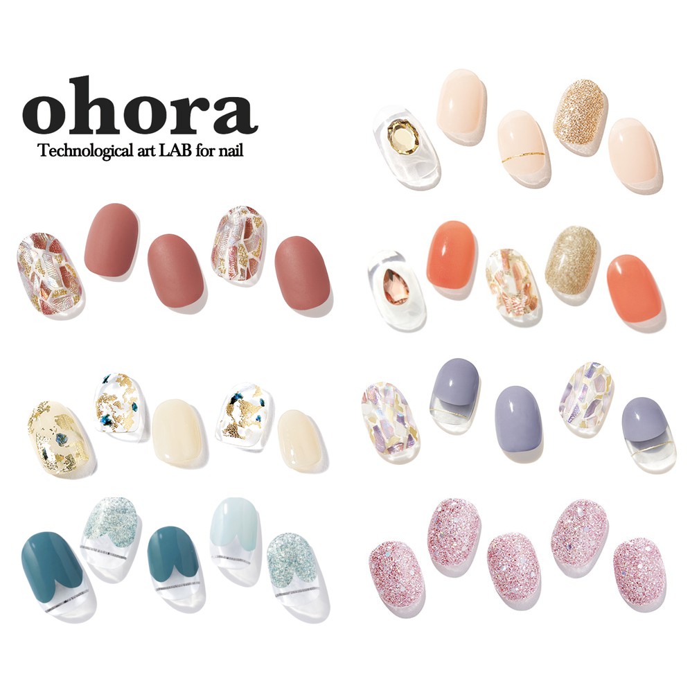 [OHORA] Premium Semi-Cure Gel Nail Strips Professional DIY Nail Art K ...