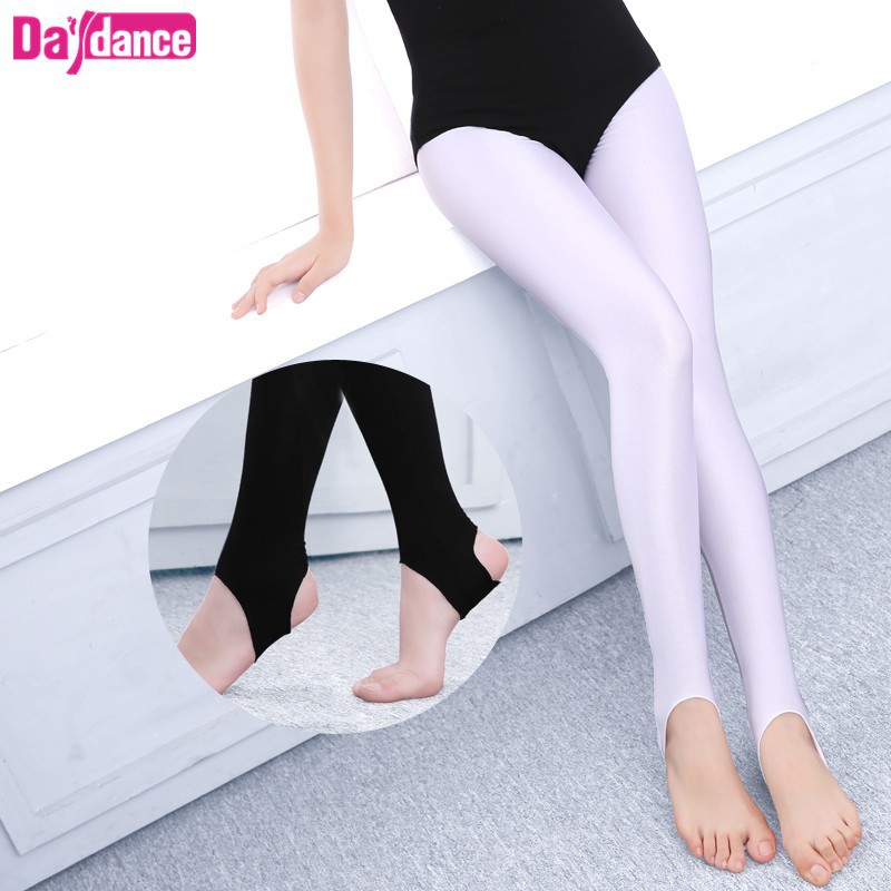 P&R DANCEWEAR LTD Kids Shiny Nylon Stirrup Leggings For Dance