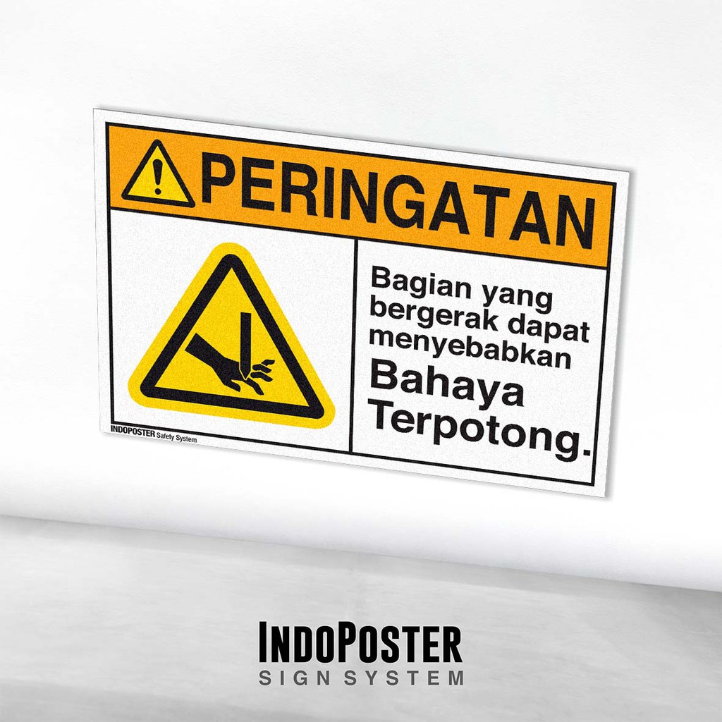 Safety Sign Sticker K3 ANSI Danger Cutout of Moving Parts 2 | Shopee ...