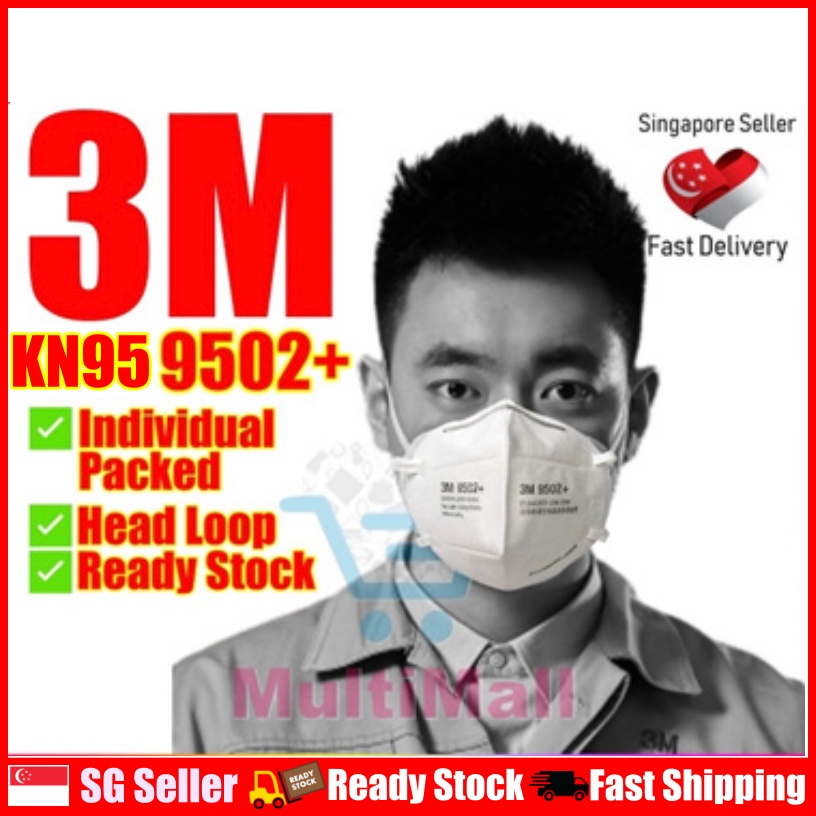 Ready Stock 3M KN95/N95 9501+ & 9502+ 24PCS ONLY KN95/N95 Mask l 3M