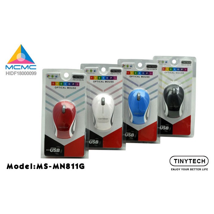 TINYTECH 2.4G USB WIRELESS MOUSE MS-MN811G | Shopee Singapore