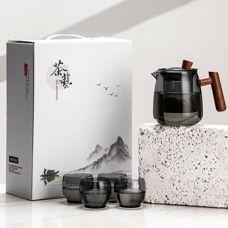 【SG STOCK】550ml Flower Teapot High Borosilicate Glass Teapot Flower