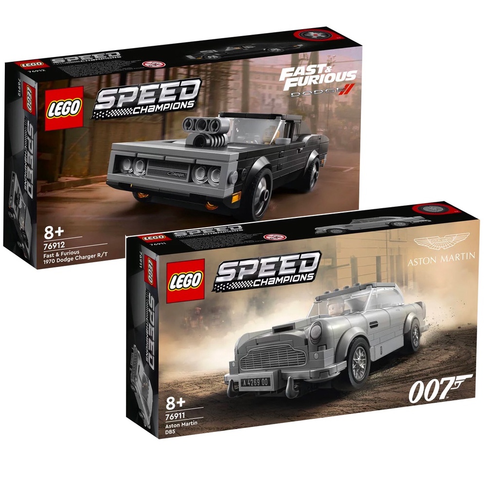 LEGO Speed Champions 76911 007 Aston Martin DB5 76912 Fast Furious 1970 Dodge Charger R T Bundle Shopee Singapore