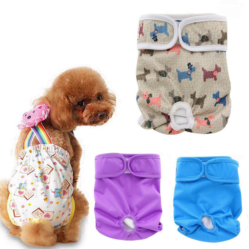 Female dog hot sale reusable diapers